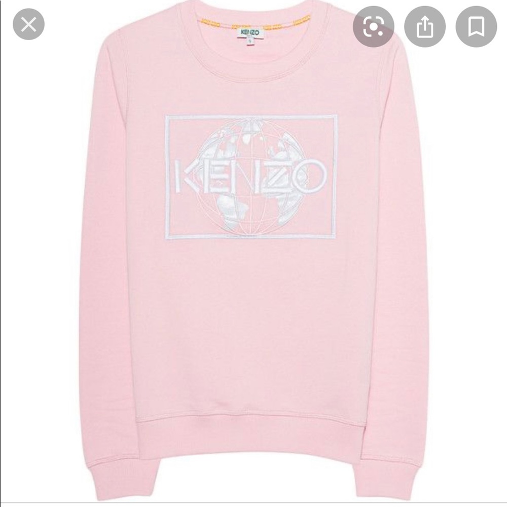Kenzo Cotton Embroidered Sweatshirt (Size S)